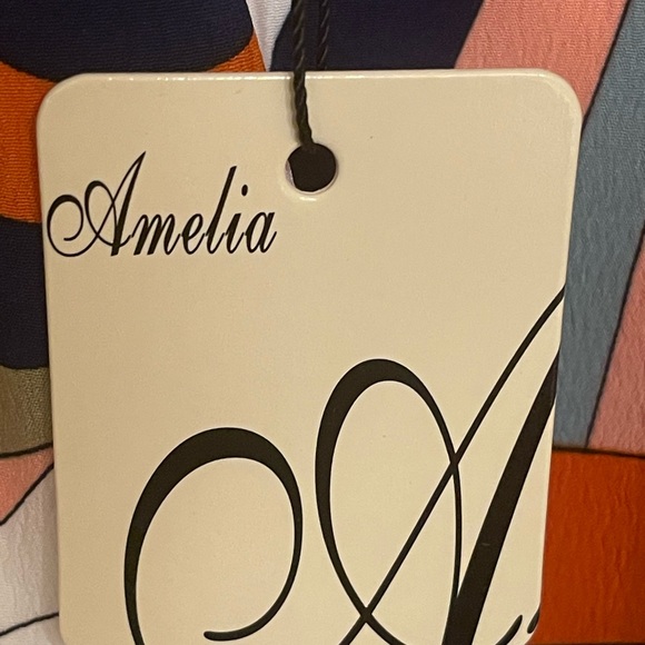 New Amelia coral and mint dress - Picture 5 of 6